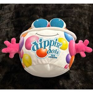 Goffa Dippin' Dots Ice Cream Cotton Candy Cup Pillow Plush stuffed animal